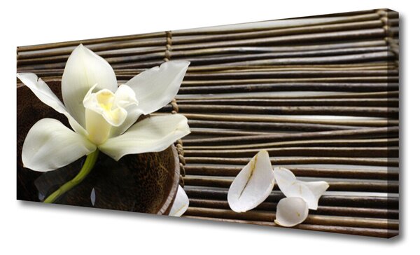 Tablou pe panza canvas Florale flori albe