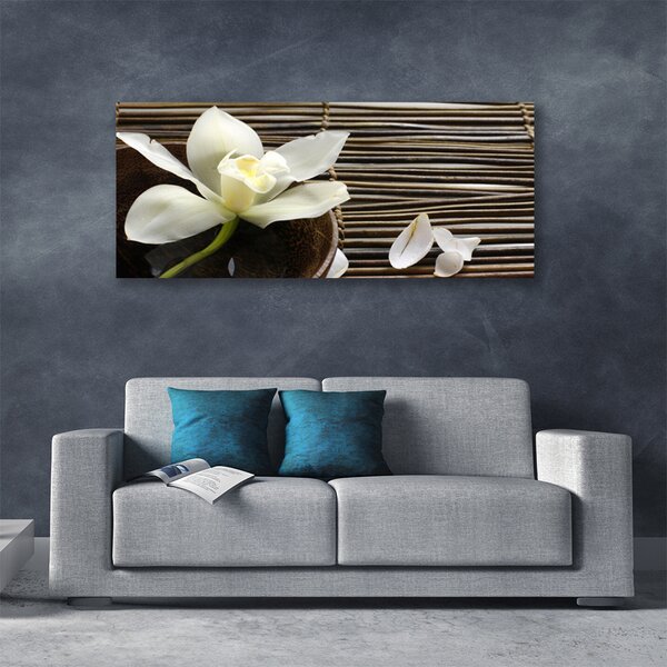 Tablou pe panza canvas Florale flori albe