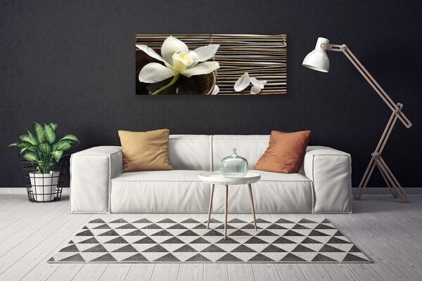 Tablou pe panza canvas Florale flori albe