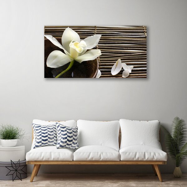 Tablou pe panza canvas Florale flori albe