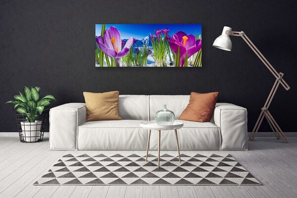 Tablou pe panza canvas Flori Floral Roz Verde