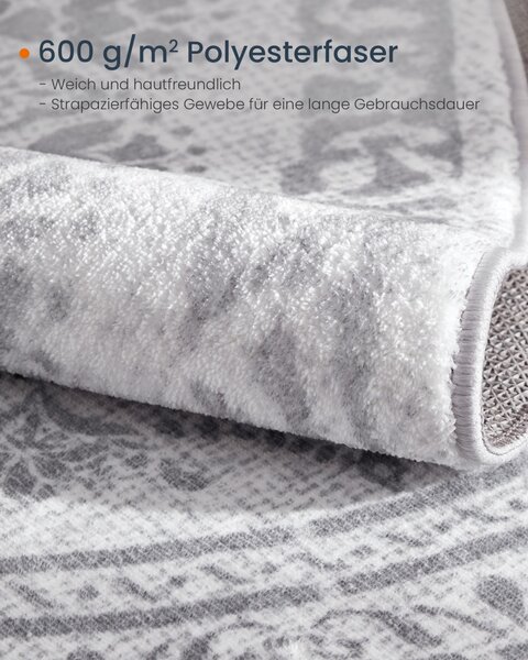Covor rotund Songmics Bej 160x160 cm