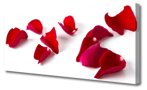 Tablou pe panza canvas Petale Floral Red