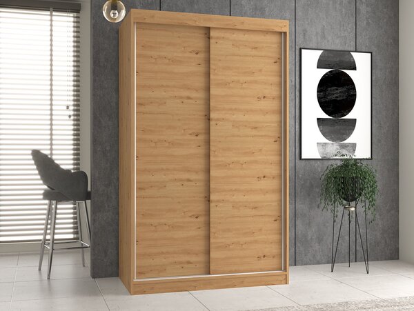 Dulap de haine cu uși glisante Igatossa 120 A (stejar artisan). Promo -17%. 1132699