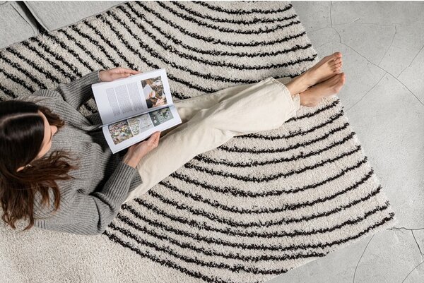Covor negru/bej 80x150 cm Coastalina – Bonami Selection