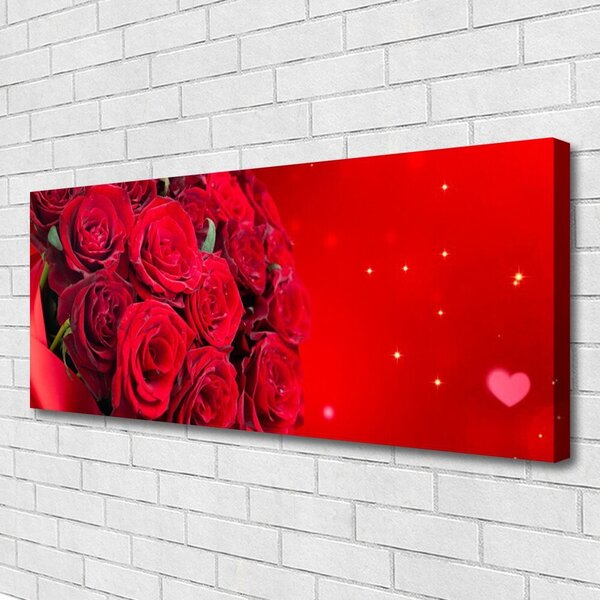 Tablou pe panza canvas Trandafiri Floral Red
