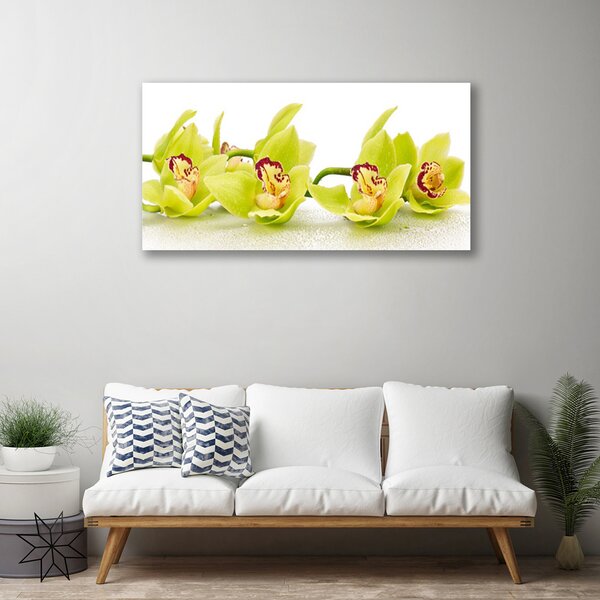 Tablou pe panza canvas Flori Floral Verde