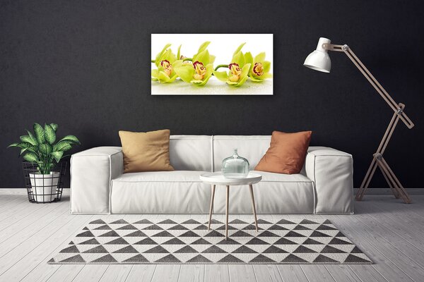 Tablou pe panza canvas Flori Floral Verde