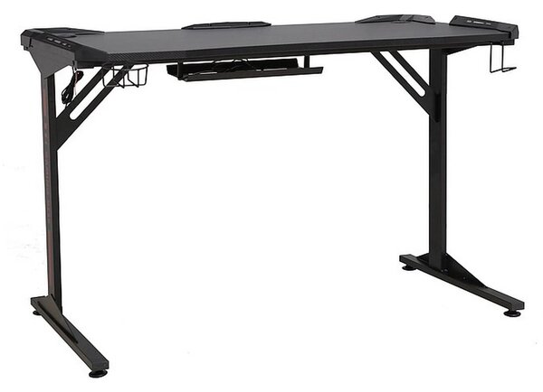 Masa birou B-216, negru, PAL/metal, 120x60x76 cm