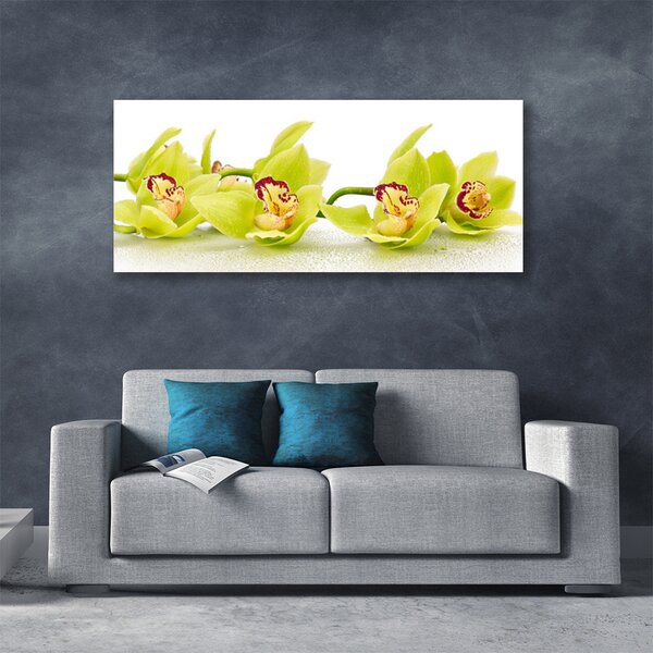 Tablou pe panza canvas Flori Floral Verde