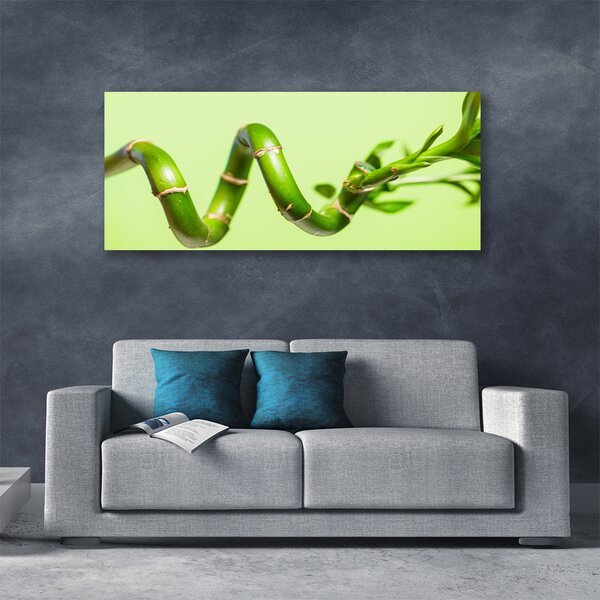 Tablou pe panza canvas Bamboo Floral Verde