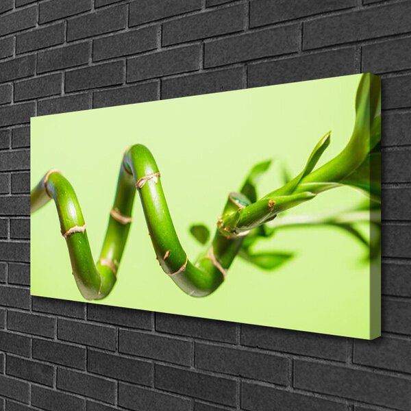 Tablou pe panza canvas Bamboo Floral Verde