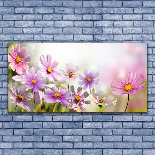 Tablou pe panza canvas Flori Floral Roz Verde