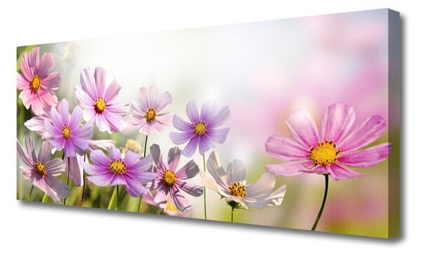 Tablou pe panza canvas Flori Floral Roz Verde