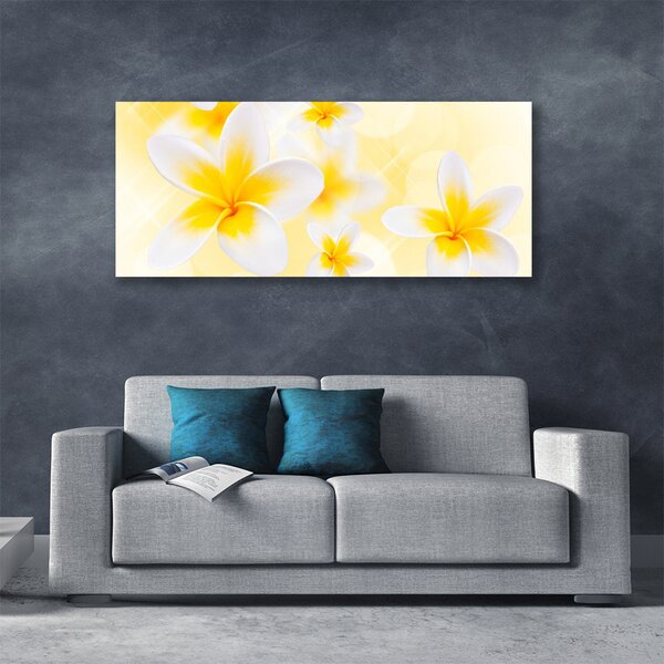 Tablou pe panza canvas Flori Floral Alb Verde
