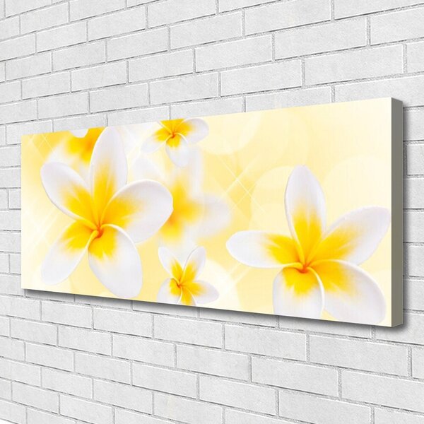 Tablou pe panza canvas Flori Floral Alb Verde