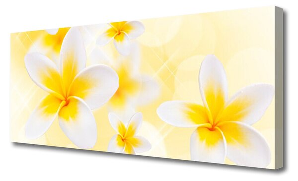 Tablou pe panza canvas Flori Floral Alb Verde