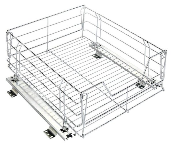 Organizator pentru ustensile de bucătărie, Argintiu, 50x50x23 cm