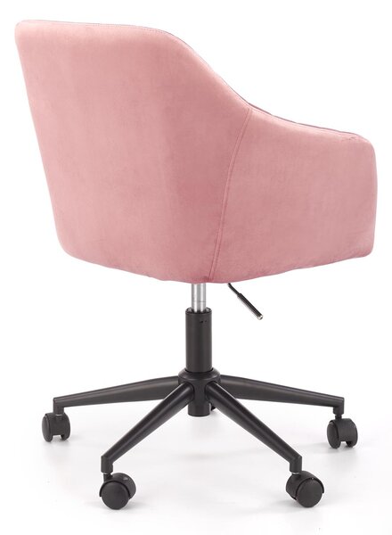Scaun de birou Catifea Roz, MARIBO VELVET
