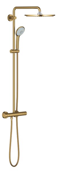 Grohe Euphoria set de duș perete cu termostat cu duș de ploaie Brushed Cool Sunrise 26075GN0
