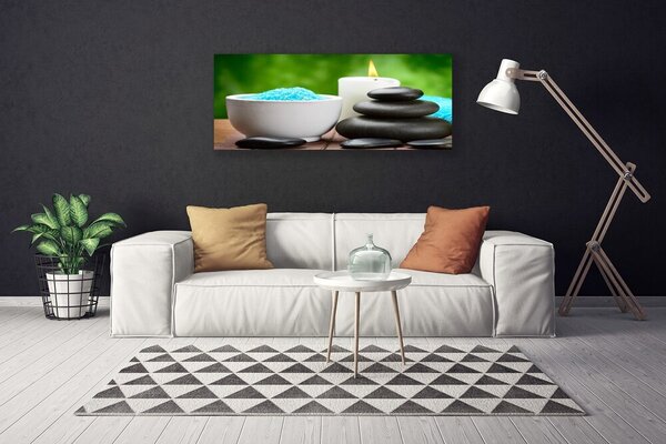 Tablou pe panza canvas Shell Lumanarea pietre Art Alb Negru