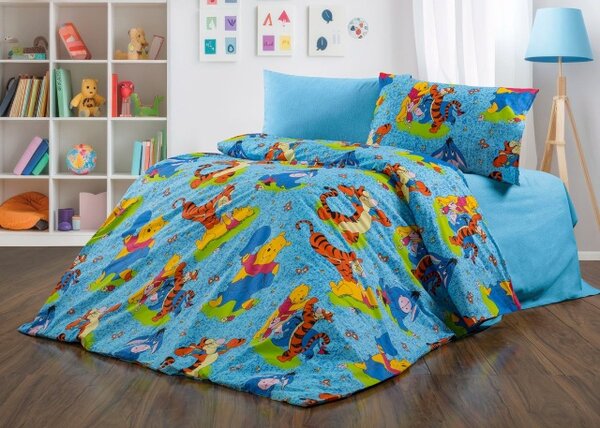 Lenjerie de pat Winnie the Pooh albstru ( stoc limitat )