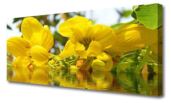 Tablou pe panza canvas Flori Floral Galben