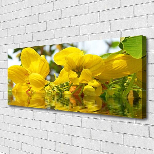 Tablou pe panza canvas Flori Floral Galben