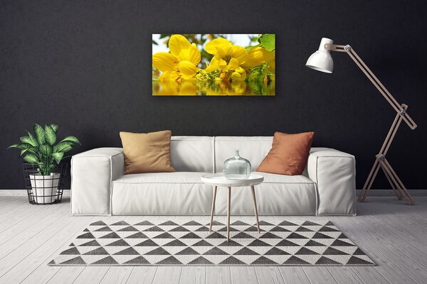 Tablou pe panza canvas Flori Floral Galben
