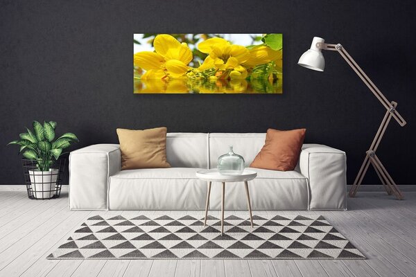 Tablou pe panza canvas Flori Floral Galben