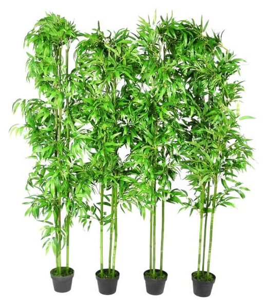 Set de 4 bambuşi artificiali pentru decor 190cm