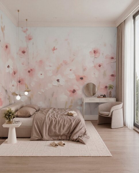 Tapet Flori gingașe, Fototapet Flori, Fototapet Flori Mari, w01818 : Uwalls.ro