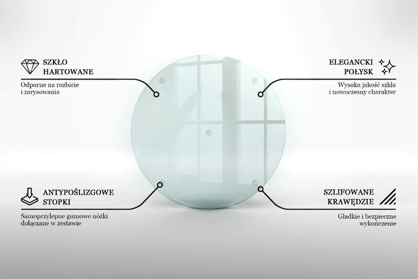 Suport de lumânări din sticlă rotundă transparentă
