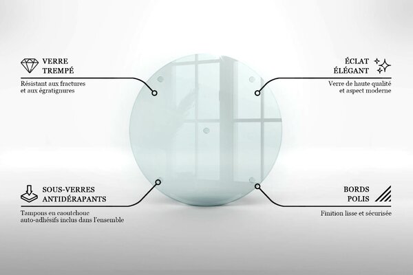 Suport de lumânări din sticlă rotundă transparentă