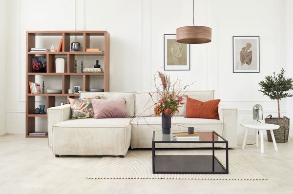Bibliotecă maro cu aspect de lemn de nuc 150x198 cm Berlin – TemaHome