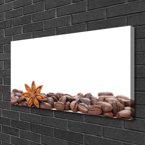 Tablou pe panza canvas Boabe de cafea Bucătărie Brun
