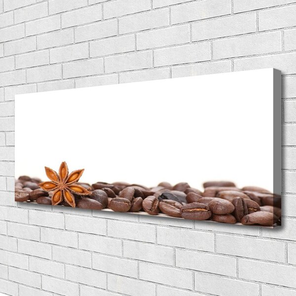Tablou pe panza canvas Boabe de cafea Bucătărie Brun