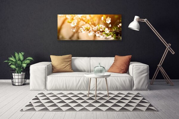 Tablou pe panza canvas Flori Floral alb