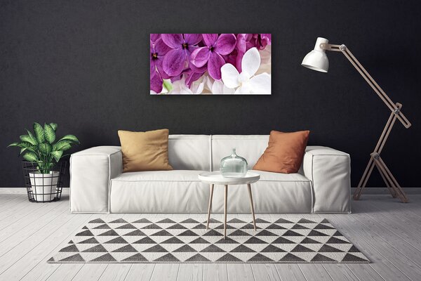 Tablou pe panza canvas Flori Floral Roz Alb