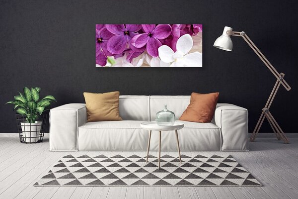 Tablou pe panza canvas Flori Floral Roz Alb