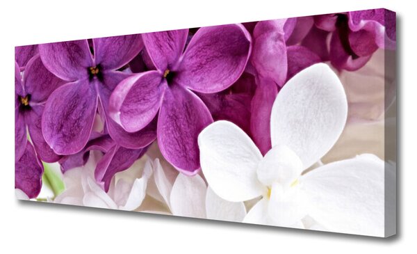 Tablou pe panza canvas Flori Floral Roz Alb