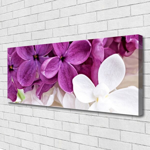Tablou pe panza canvas Flori Floral Roz Alb
