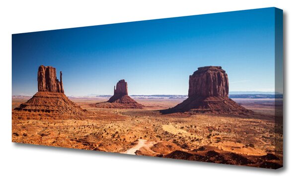 Tablou pe panza canvas Desert Peisaj Galben Maro