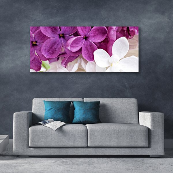 Tablou pe panza canvas Flori Floral Roz Alb