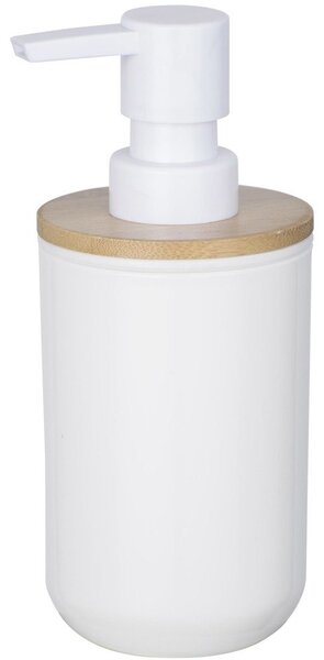 Dispenser săpun lichid din plastic și bambus, 330 ml, WENKO