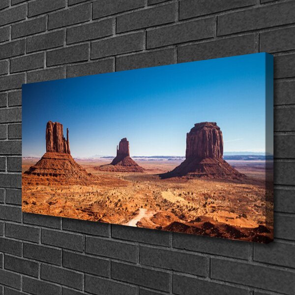 Tablou pe panza canvas Desert Peisaj Galben Maro