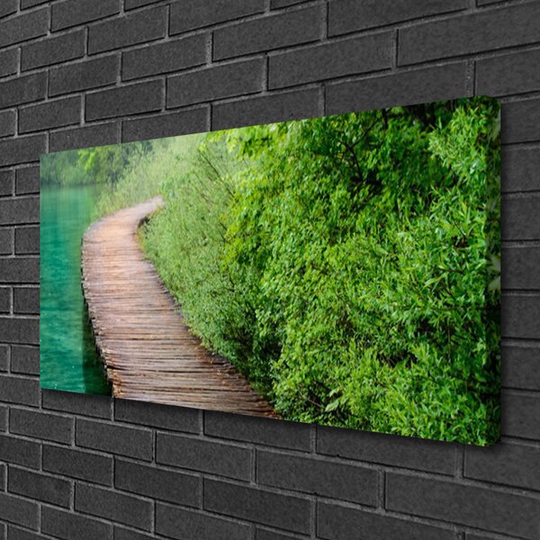 Tablou pe panza canvas Podul Arhitectura Brown