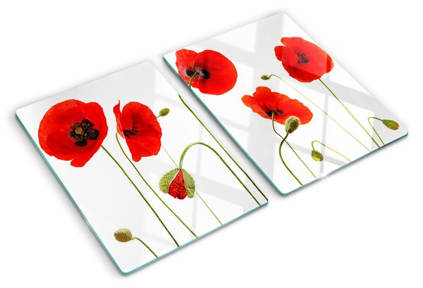 Tocător de bucătărie Motiv floral cu mac