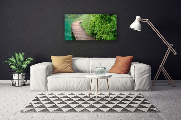 Tablou pe panza canvas Podul Arhitectura Brown