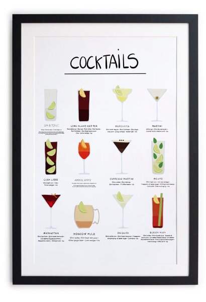 Tablou/poster înrămat Really Nice Things Cocktail, 65 x 45 cm